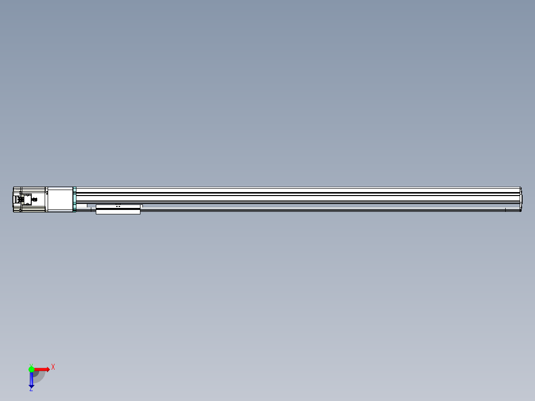 VF丝杆传动-一般环境VF14-Lxx-C-S1150-BC-ZP75-C3俯视图