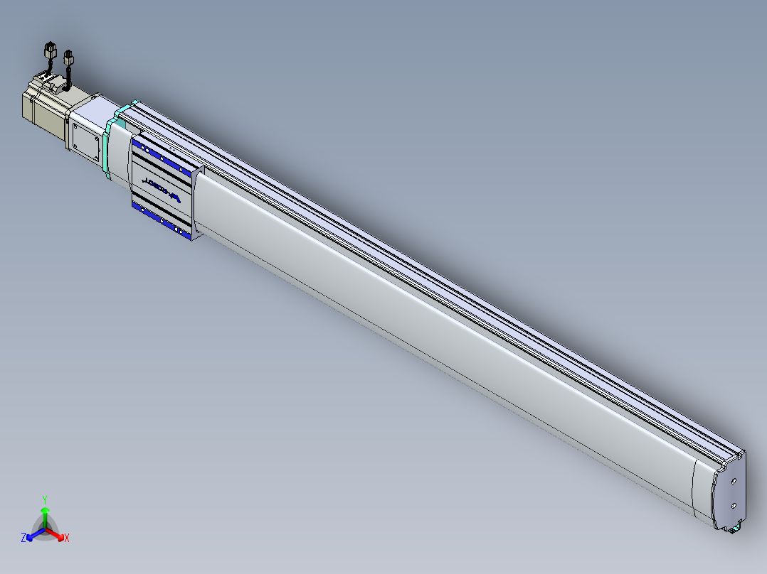 VF丝杆传动-一般环境VF14-Lxx-C-S1150-BC-ZP75-C3正等轴测图