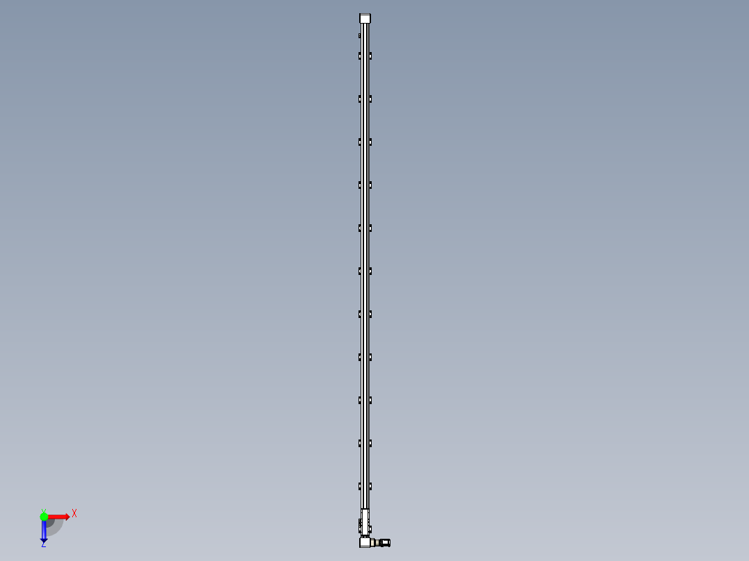 同步带滑台-欧规B8-L176-S4500-L-ZP40-D3-N5俯视图