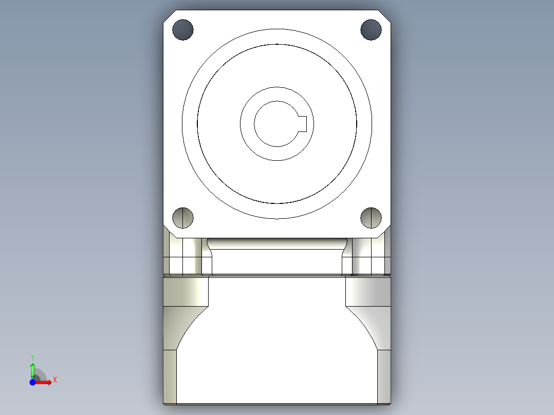 斜齿孔ZPGH060-L2 14-50-70-M5.STEP前视图