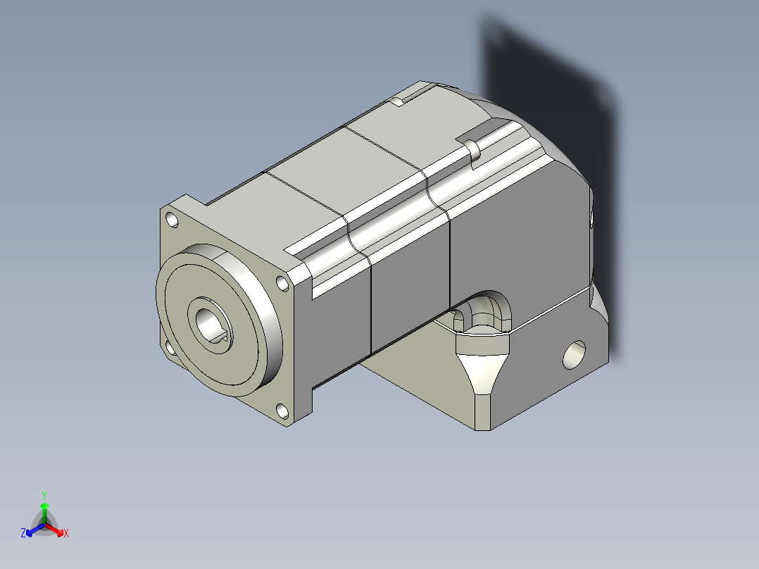 斜齿孔ZPGH060-L2 14-50-70-M5.STEP正等轴测图