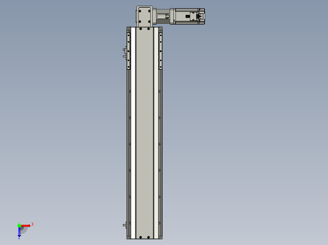 东锦同步带传动-直线滑台模组DH135B-L125-S550-BL-P400W-C3俯视图