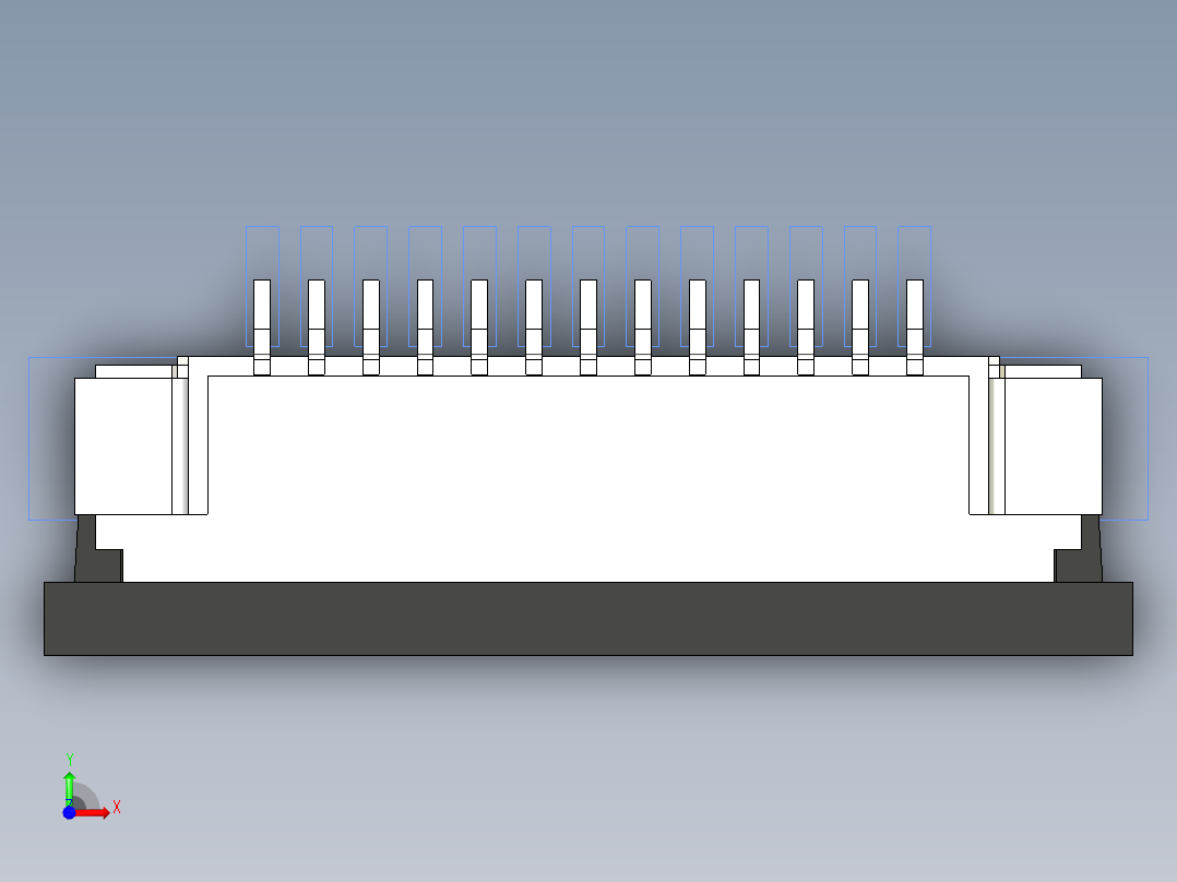 连接器 SM-FFC3B05-13-T前视图