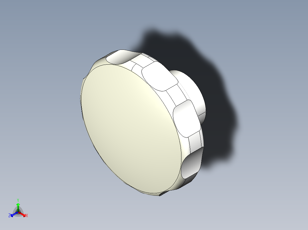 星型把手(塑膠)(A)2475-3D多系列多零件图纸模型正等轴测图