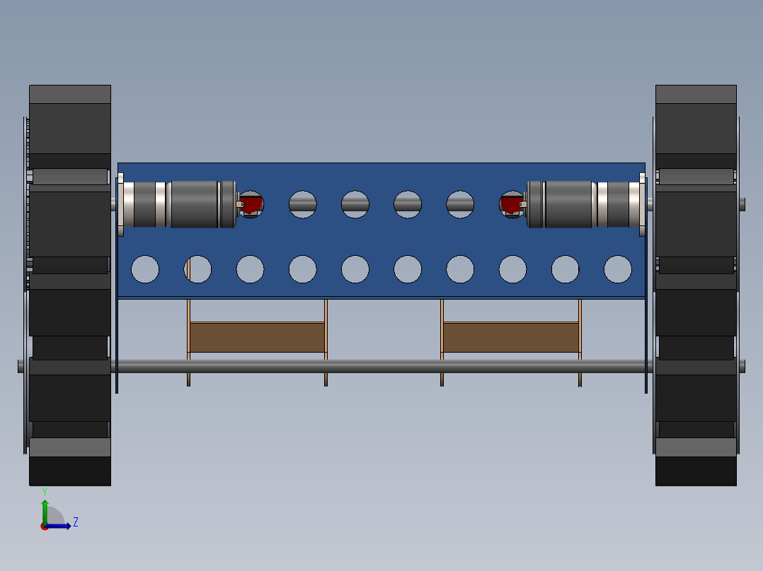 履带底盘结构sw20可编辑左视图