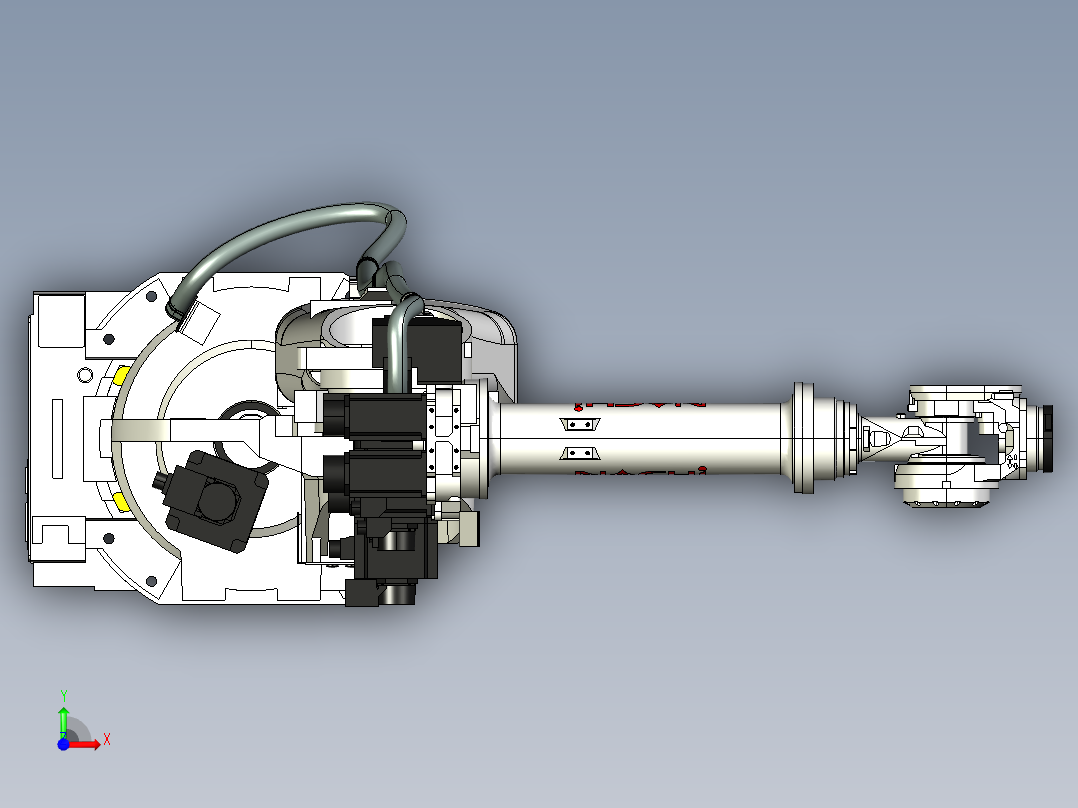 那智机器人nachi sra166 166kg 6axis industrial robot前视图