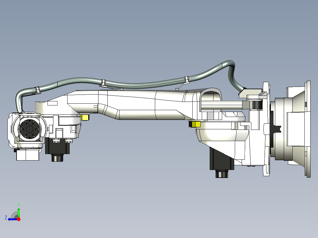 那智机器人nachi sra166 166kg 6axis industrial robot右视图