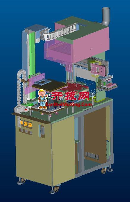 多层陶瓷电容预热清扫机2DCAD+BOM清单proe4.0 可编辑