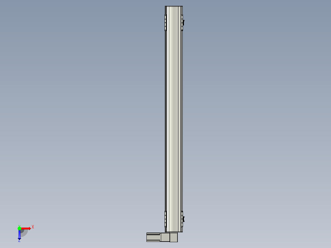 直线模组WG-LHB12-S1300-R(B)设计图纸俯视图