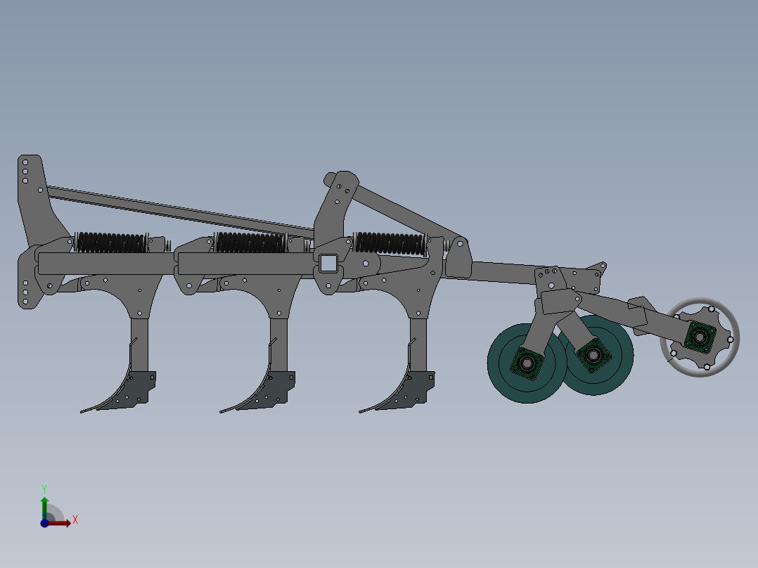 深松联合整地机前视图