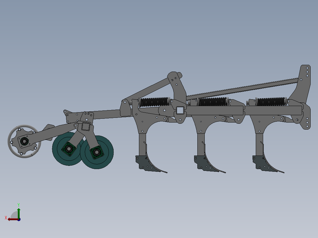 深松联合整地机后视图