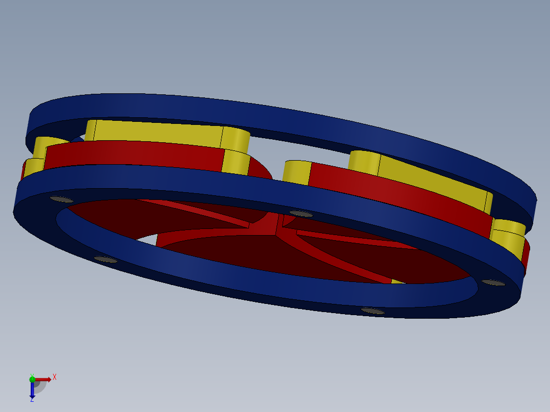 虹膜机构12俯视图