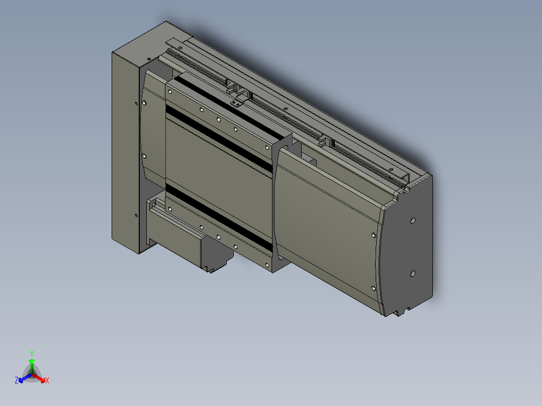 VF丝杆传动-一般环境VF22-S150-BL正等轴测图