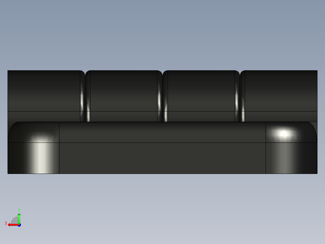 型材-KJN 20X20 SMALL HINGE KJN095012E后视图