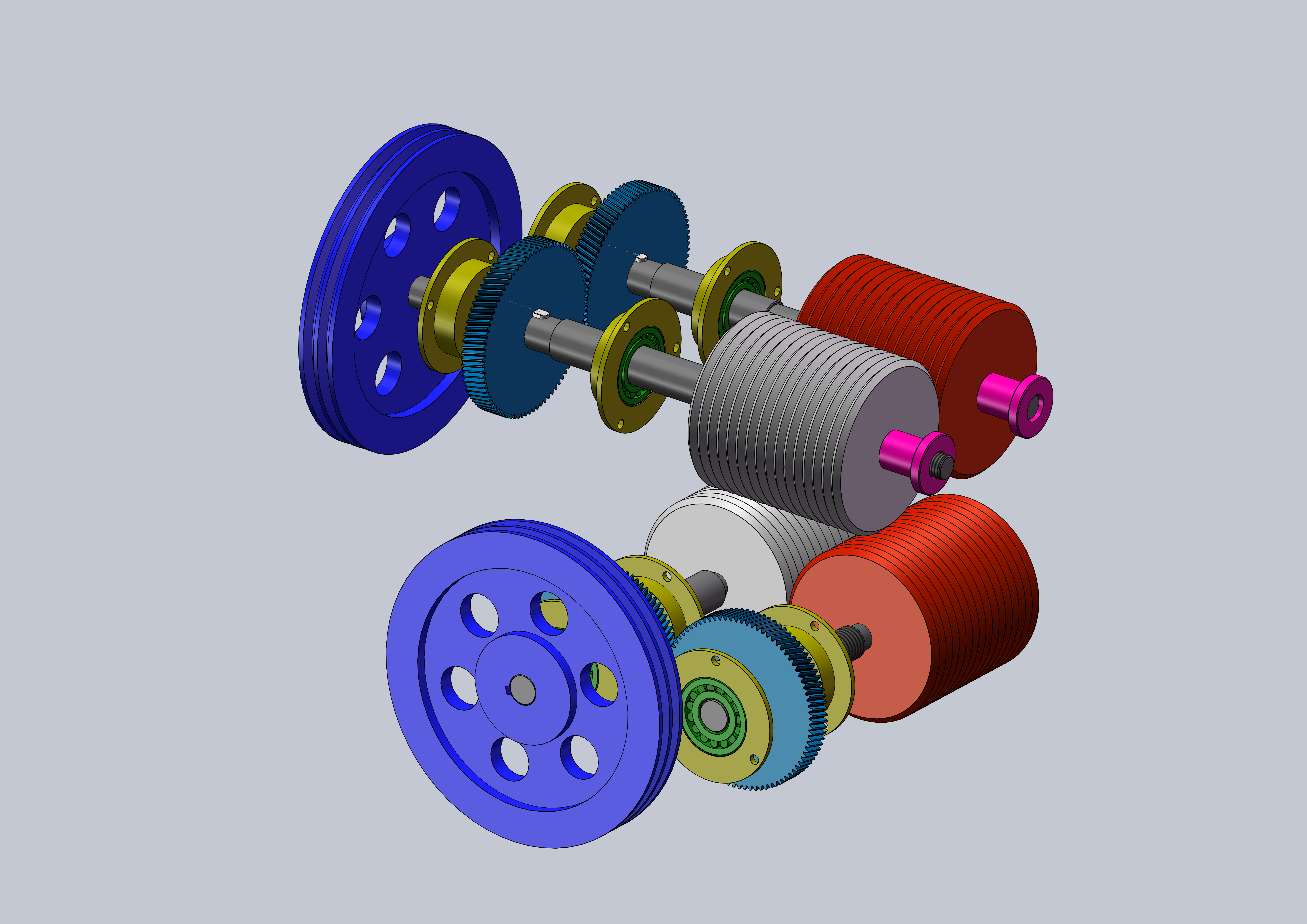 切丝切片系统三维模型