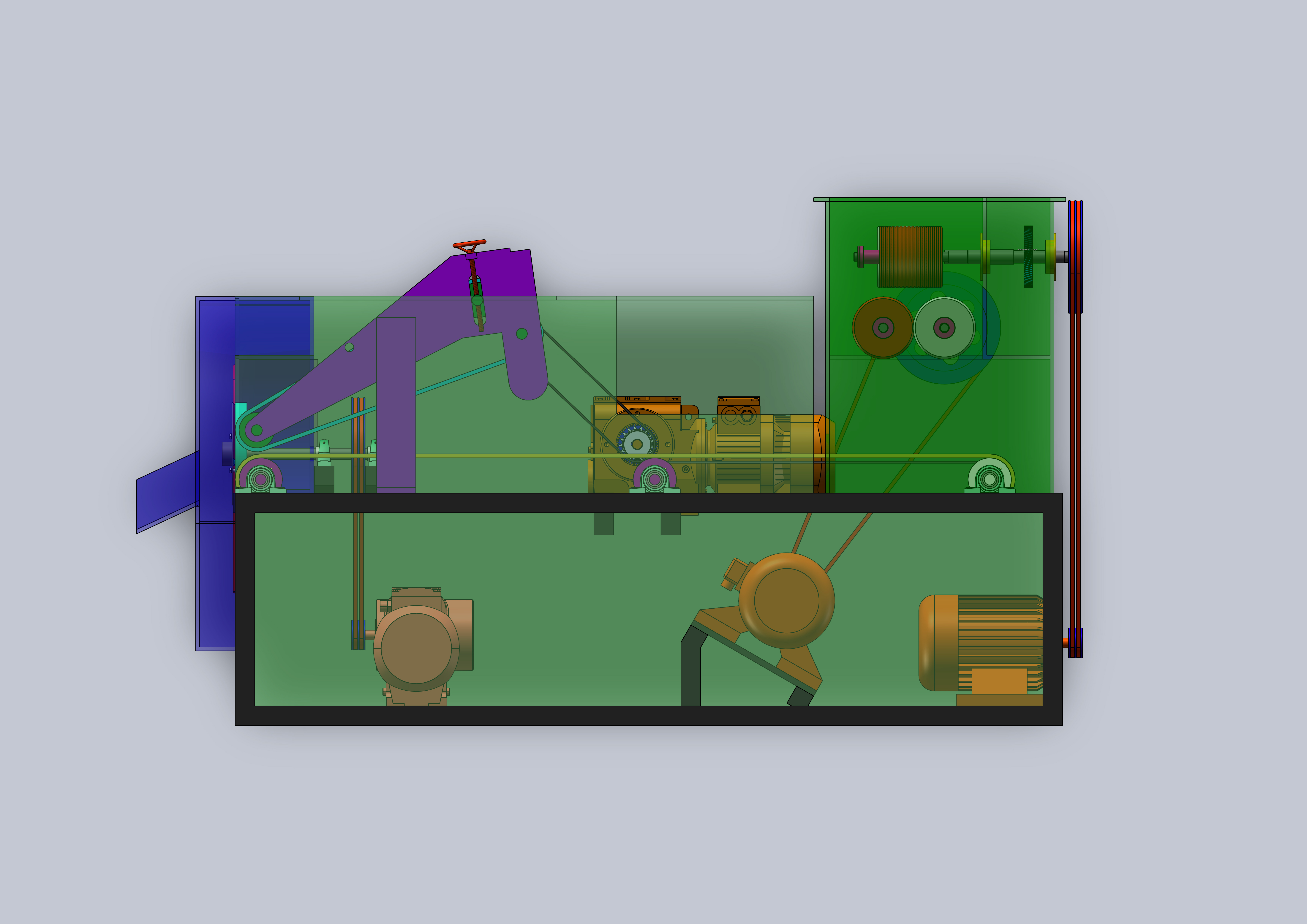 切丝切片系统三维模型
