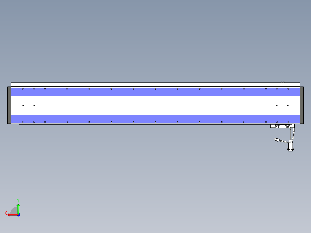 威洛博VL系列直线电机模组-VL17E1-S1150后视图