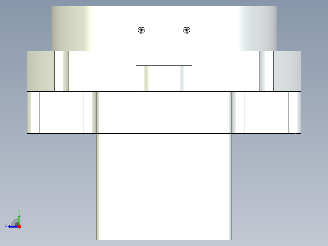 中空旋转平台KFN85-15模型(8-24 30-3 4-3.5-46)右视图