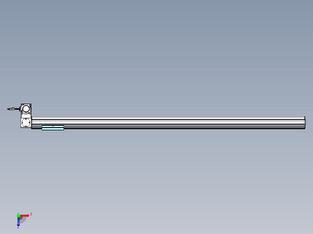 威洛博VBF同步带传动一般环境VBF14-L45-S1450-BLD-ZP40-C3俯视图