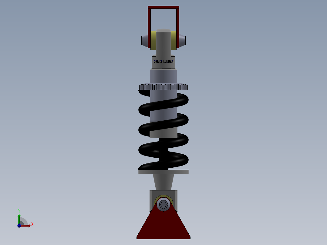 自行车避震器）前视图