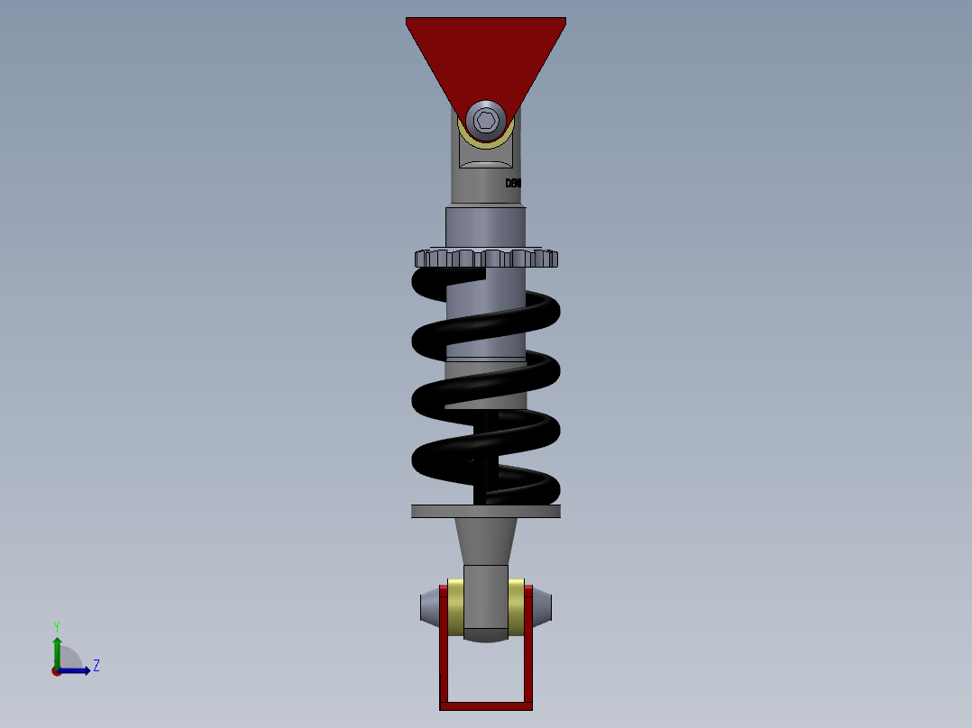 自行车避震器）左视图