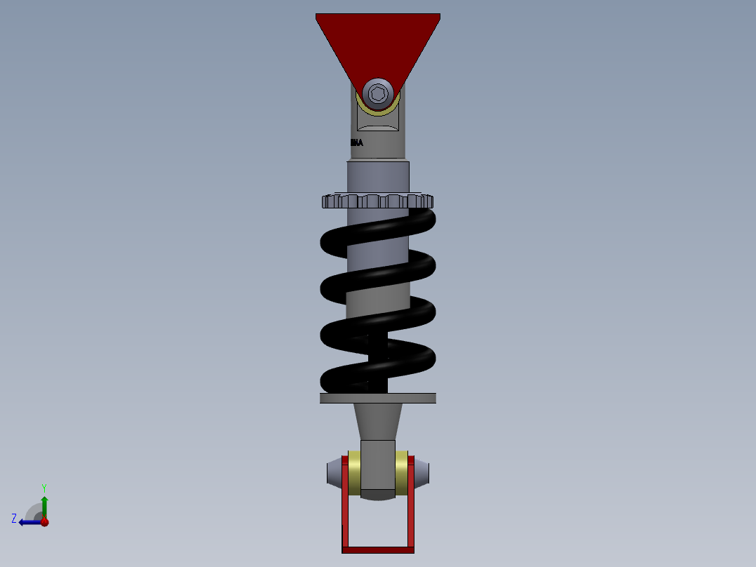 自行车避震器）右视图