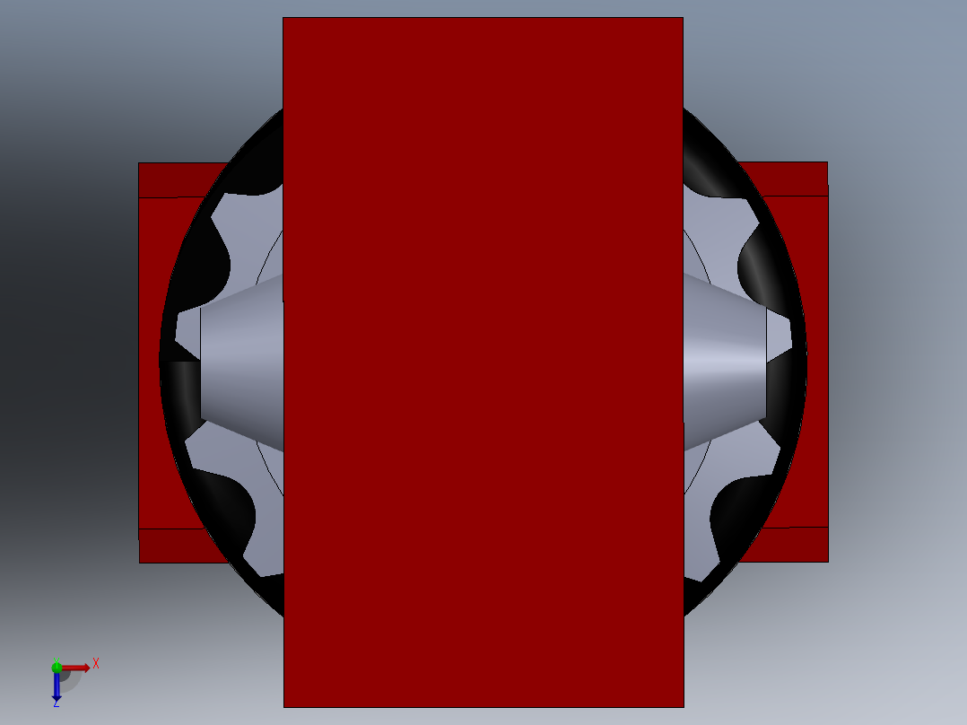 自行车避震器）俯视图