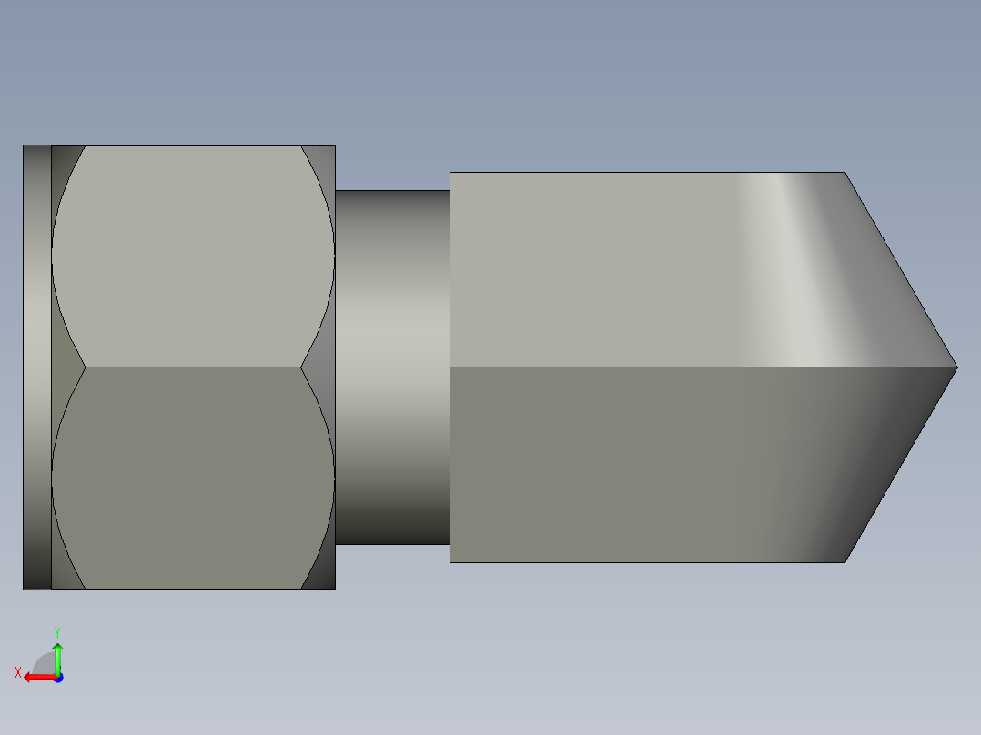卡套式工业通用硬管接头16-12_c5bu-s后视图