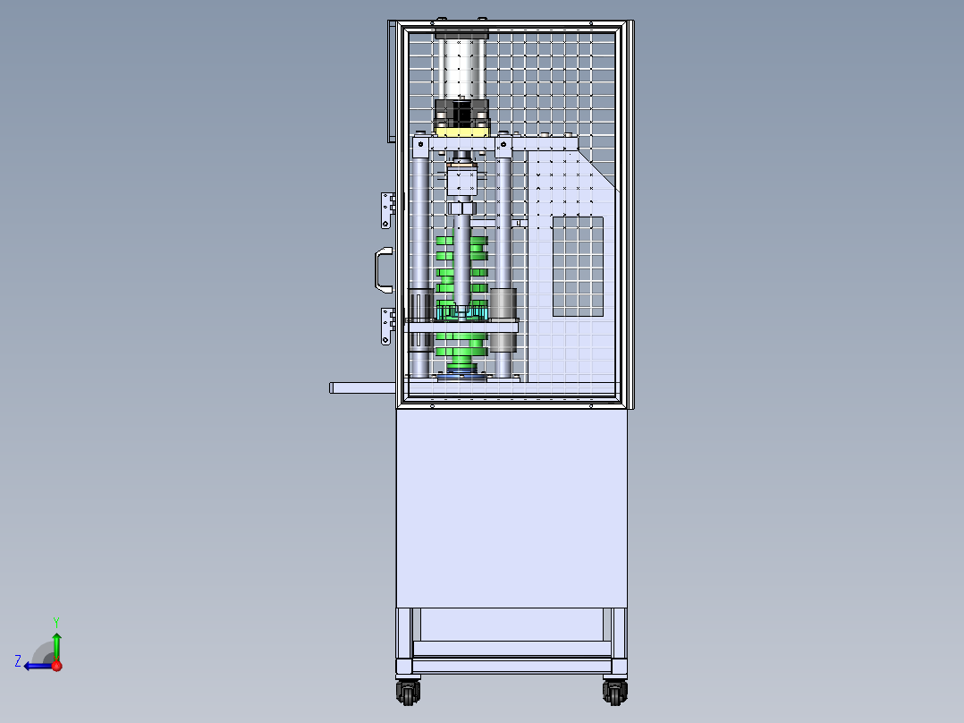 拆齿机sw20可编辑右视图