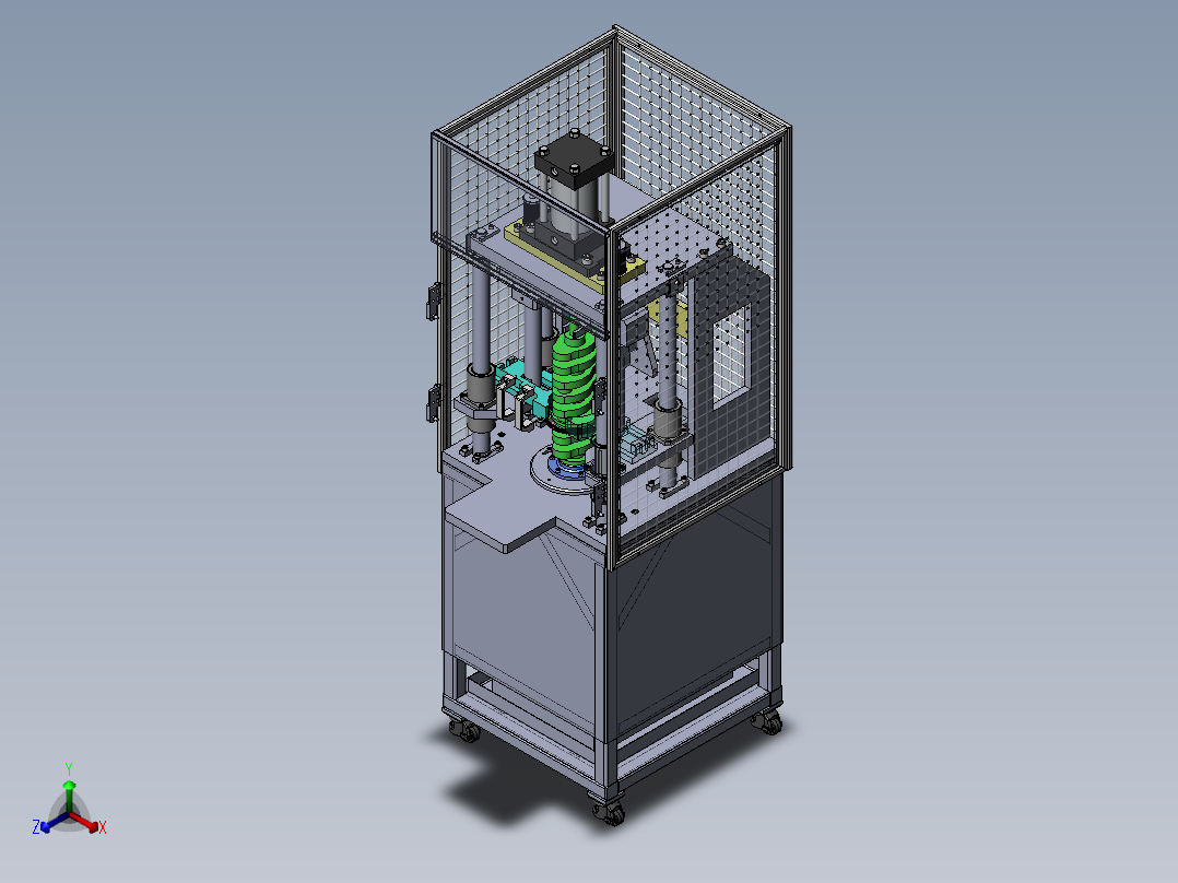 拆齿机sw20可编辑正等轴测图