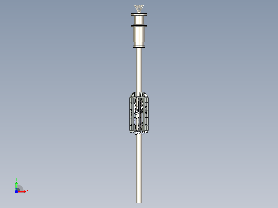 爬管机器人三维建模前视图