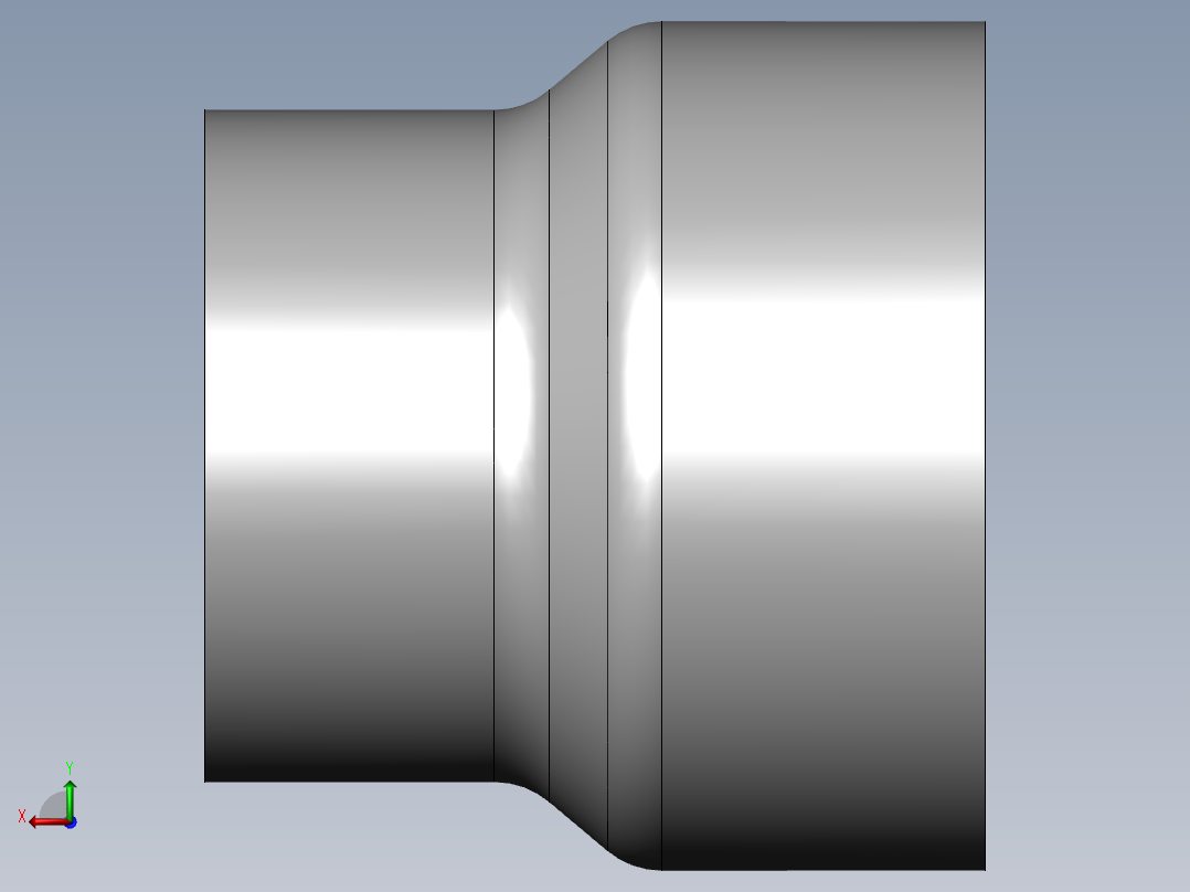 PVC管件-4x3_R-Socket左视图