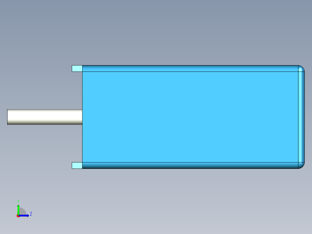 无源元件封装-CAP_BOX_13x4x9_BL左视图