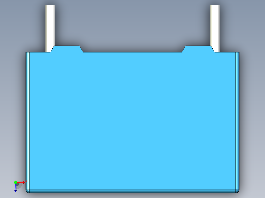 无源元件封装-CAP_BOX_13x4x9_BL俯视图