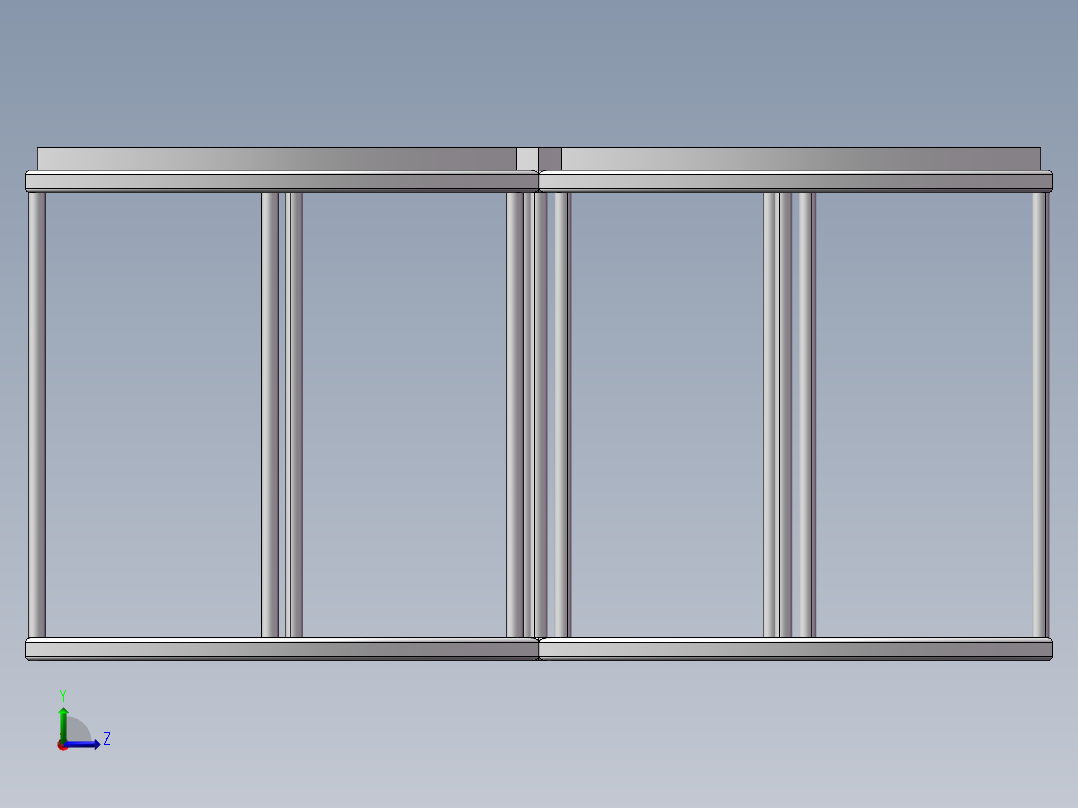 拼装茶几左视图
