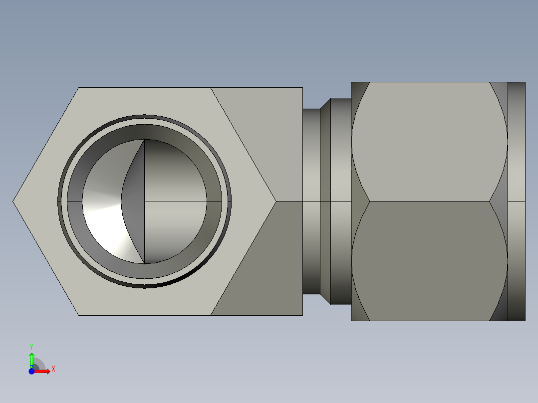 卡套式工业通用硬管接头14_cbu-s前视图