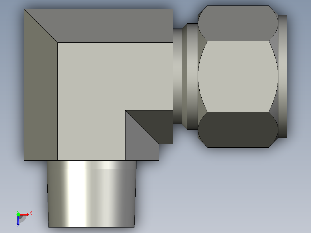 卡套式工业通用硬管接头14_cbu-s俯视图