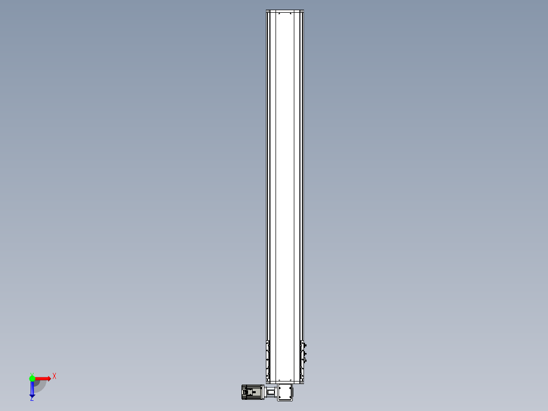东锦同步带传动-直线滑台模组DH210B-L150-S1700-BL-P750W-C3俯视图