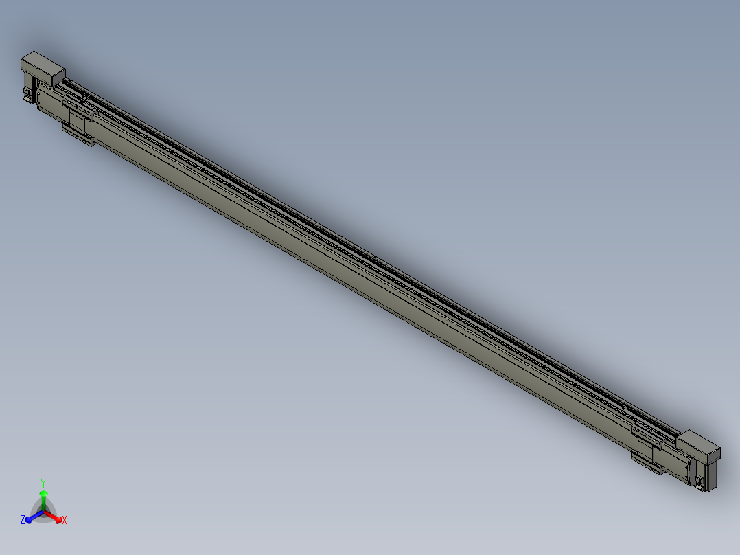 威洛博双电机滑台-VBF14S2-L50-S2600-BLR-P40-C6正等轴测图