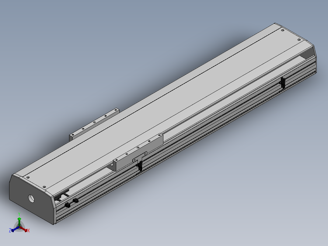精密模组MY220-T10-700L-M-P75B-C4-C正等轴测图