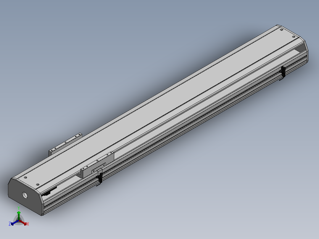 精密模组MY170-T10-900L-M-P75B-C4-C正等轴测图