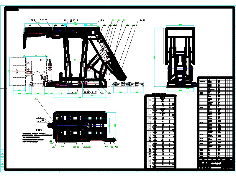 1G091--ZF4000-1628低位放顶煤液压支架设计