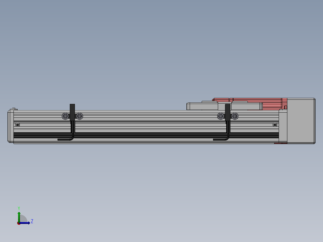 精密模组MY60-T10-200L-BL-P20B-C4-C左视图