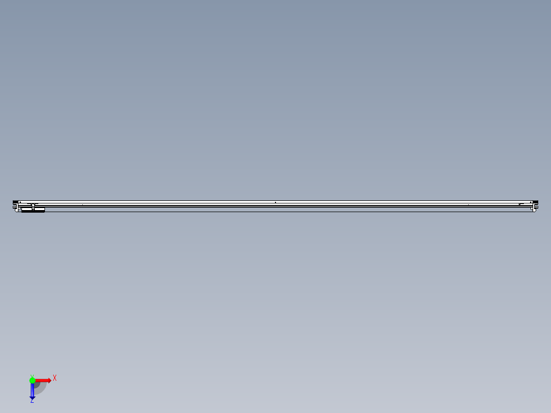 威洛博VL系列直线电机模组-VL14S2-S3400俯视图