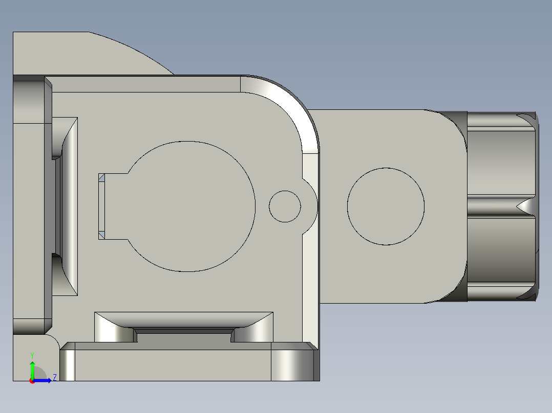 基恩士SJ-H300C_kc图纸模型左视图
