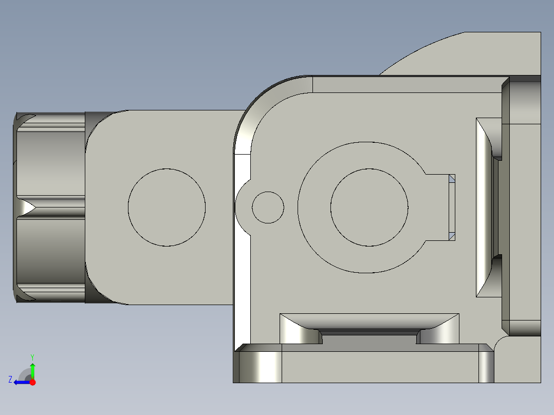 基恩士SJ-H300C_kc图纸模型右视图