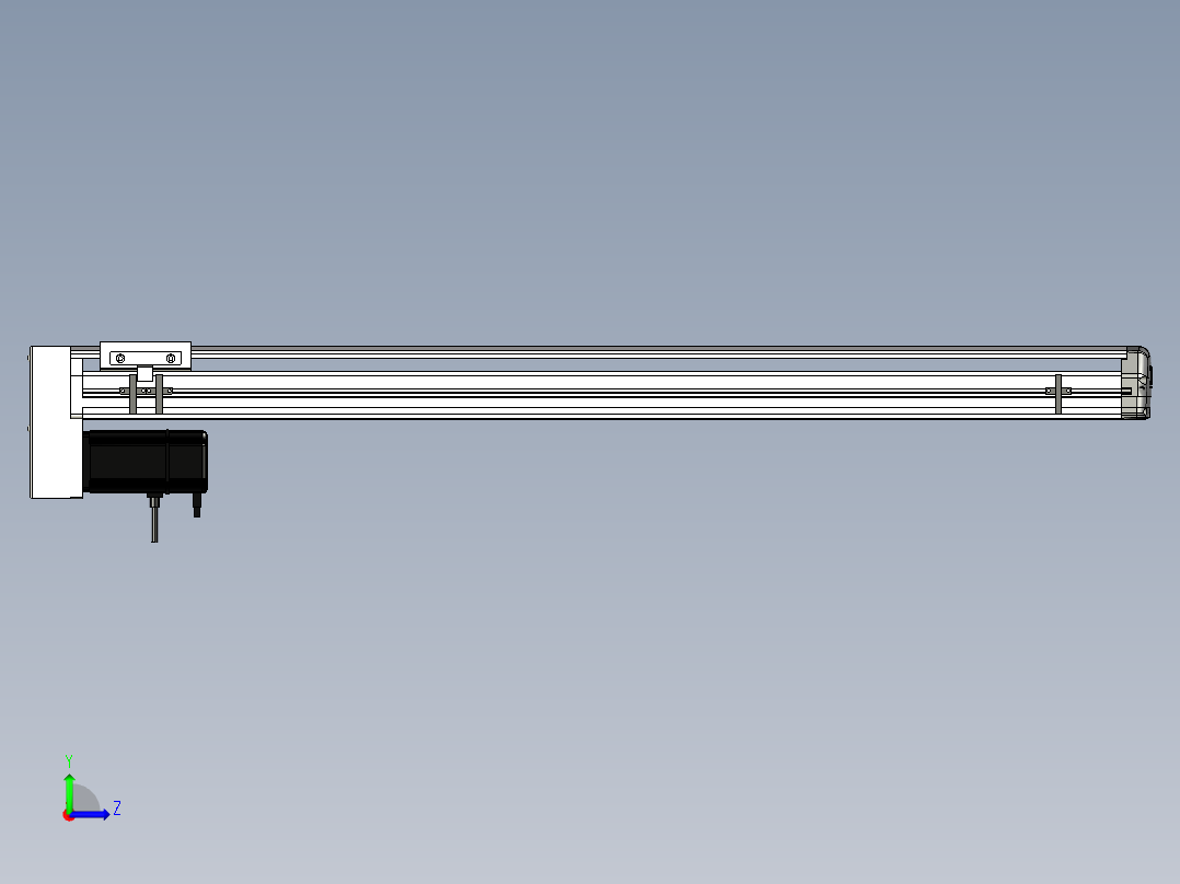 Toyo东佑达直线模组-ETH13-900-BM-400W左视图