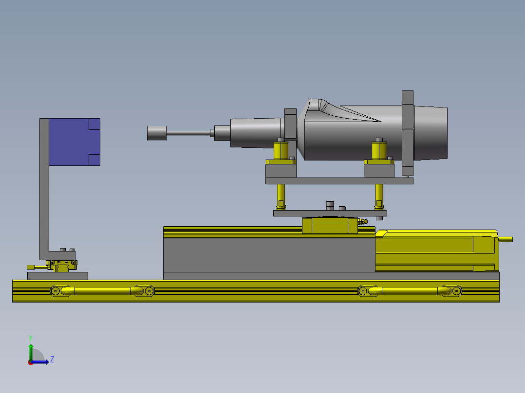 半自动研磨装置数模左视图