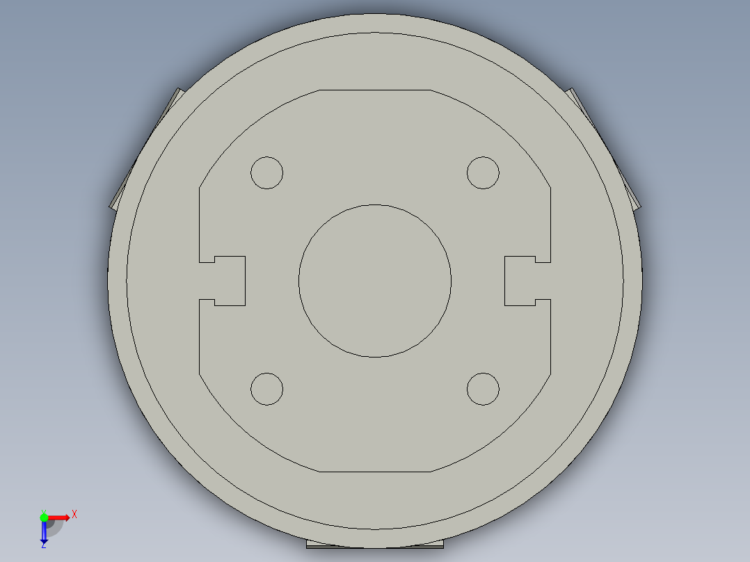 普通气爪PH02-30B俯视图