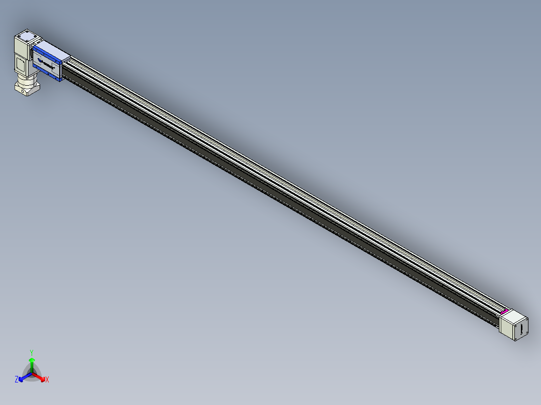 威洛博LB.GB同步带传动--欧规系列GB8-L192-S2900-BL-P75-K正等轴测图